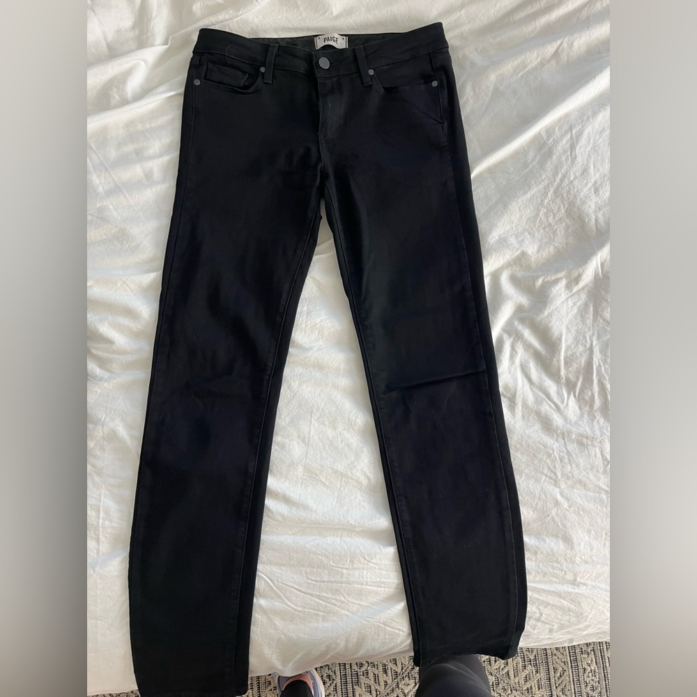 Paige denim Skyline skinny in black size 29